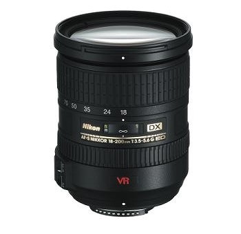 Nikon Zoom 18-200mm f/3.5-5.6G ED-IF AF-S DX Autofocus Lens