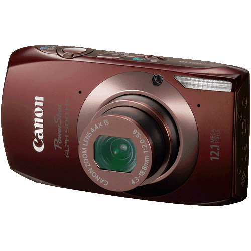 Canon Powershot 500 HS Digital ELPH Camera (Brown)