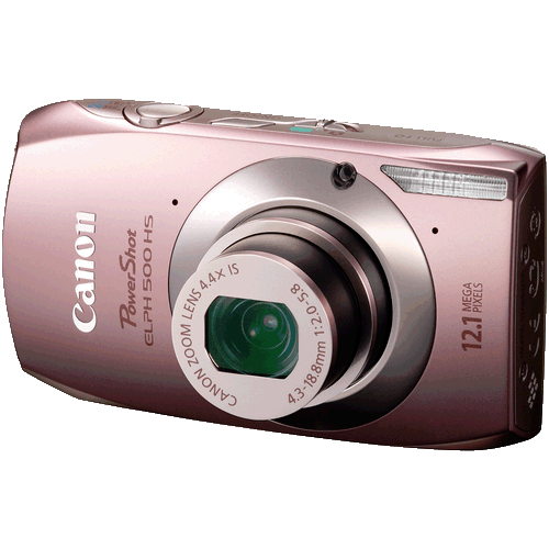 Canon Powershot 500 HS Digital ELPH Camera (Pink)