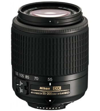 Nikon Zoom Normal-Telephoto 55-200mm f/4-5.6G ED AF-S VR Zoom-Nikkor Autofocus Lens (Vibration Reduction) for Digital Cameras