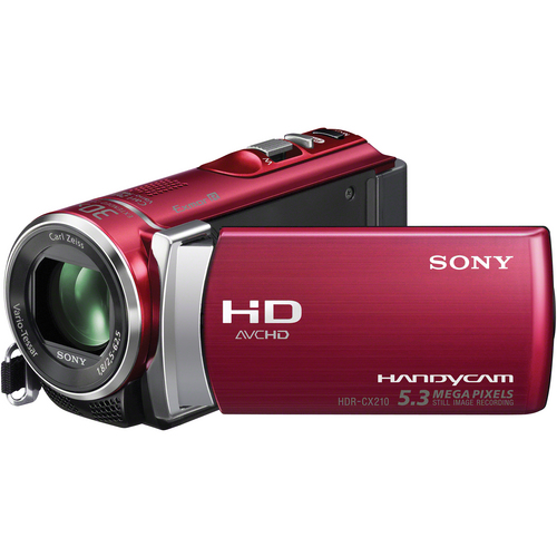 Sony HDR-CX210 High Definition Handycam Camcorder (Red)