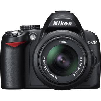 Nikon D3000 SLR Digital Camera with 18-55mm VR Lens