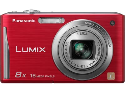 Panasonic Lumix DMC-FH27 16.1MP, 8x Optical Zoom Digital Camera - Red 