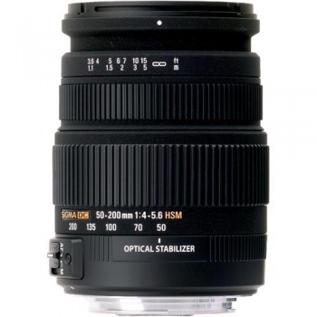 Sigma 50-200mm f/4-5.6 DC OS HSM High Performance Telephoto Zoom For Nikon Cameras
