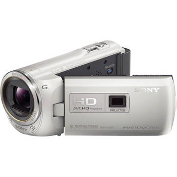 Sony 16GB HDR-PJ380 60p HD Handycam Camcorder with Projector (White)