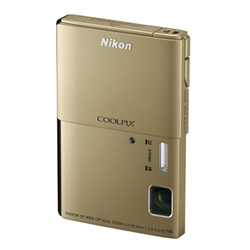 Nikon CoolPix S100 Digital Camera - Gold