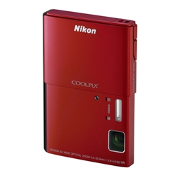 Nikon CoolPix S100 Digital Camera - Red
