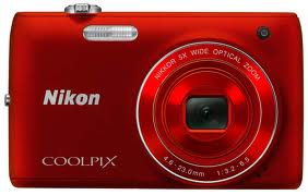 Nikon Coolpix S4100 Digital Camera with 14 Megapixels, 5x Wide Angle Optical Zoom - Red