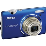 Nikon Coolpix S5100, 12.2 Megapixel, 5x Wide Optical Zoom Lens, 720p HD Video, Digital Camera - Blue 