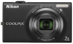 Nikon Coolpix S6100 Digital Camera with 16 Megapixels, 7x Wide Angle Optical Zoom - Black