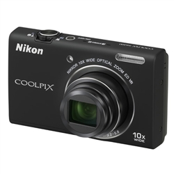Nikon CoolPix S6200 Digital Camera - Black