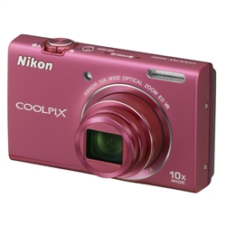 Nikon CoolPix S6200 Digital Camera - Pink