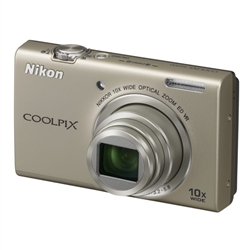 Nikon CoolPix S6200 Digital Camera - Silver