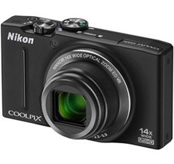Nikon CoolPix S8200 Digital Camera - Black