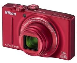 Nikon CoolPix S8200 Digital Camera - Red