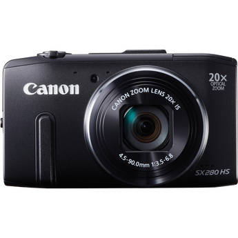  Canon PowerShot SX280 HS Digital Camera (Black) 