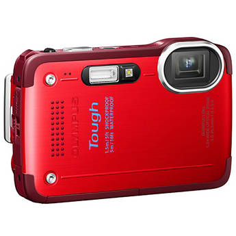  Olympus TG-630 iHS Digital Camera (Red) 
