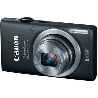  Canon PowerShot ELPH 115 IS Digital Camera (Black) 