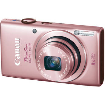  Canon PowerShot ELPH 115 IS Digital Camera (Pink) 