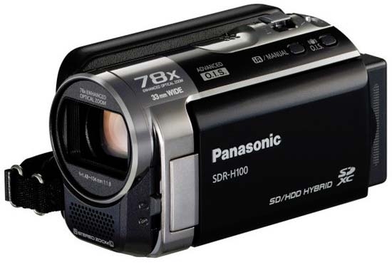 Panasonic SDR-H100 Camcorder (Black)