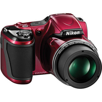  Nikon COOLPIX L820 Digital Camera (Red) 