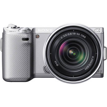 Sony Alpha NEX-5N Digital Camera with 18-55mm Lens (Silver)