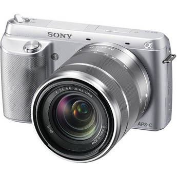  Sony Alpha NEX-F3 Mirrorless Digital Camera with 18-55mm Lens (Silver)