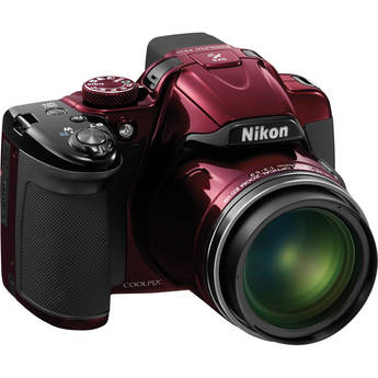 Nikon COOLPIX P520 Digital Camera (Red) 