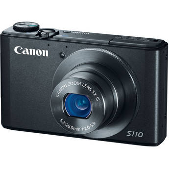 Canon PowerShot S110 Digital Camera (Black) 