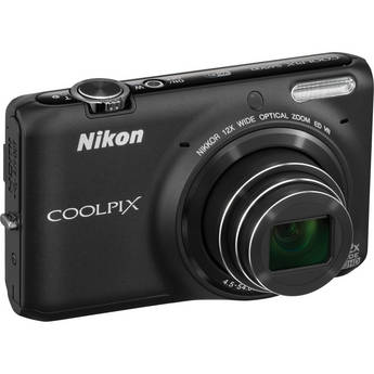  Nikon COOLPIX S6500 Digital Camera (Black) 