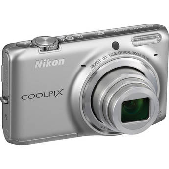  Nikon COOLPIX S6500 Digital Camera (Silver) 