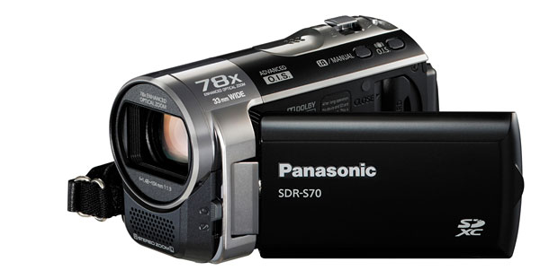 Panasonic SDR-S70 Camcorder (Black) 
