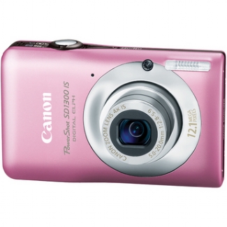 Canon PowerShot SD1300-IS, 12.1 Megapixel, 4x Optical/4x Digital Zoom, Digital Camera (Pink)