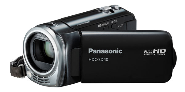 Panasonic HDC-SD40 High Definition Camcorder (Black) 