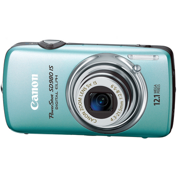 Canon PowerShot SD980 IS Digital Camera (Blue) 