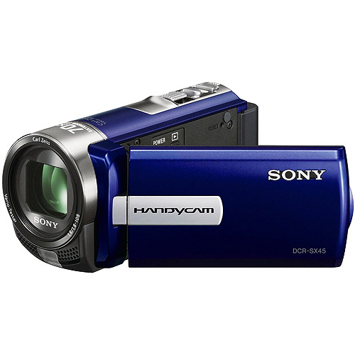 Sony DCR-SX45 SD Flash Memory Camcorder (Blue)
