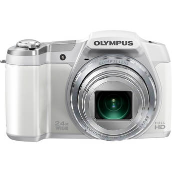  Olympus SZ-16 iHS Digital Camera (White) 