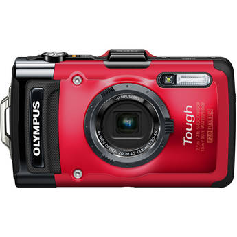  Olympus TG-2 iHS Digital Camera (Red) 