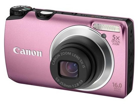 Canon Powershot A3300IS Digital Camera - Pink