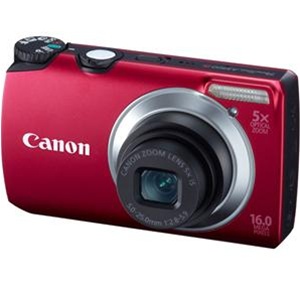 Canon Powershot A3300IS Digital Camera - Red