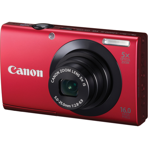 Canon PowerShot A3400 IS Digital Camera (Red)