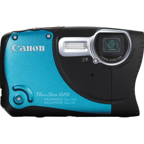 Canon PowerShot D20 Digital Camera (Blue)