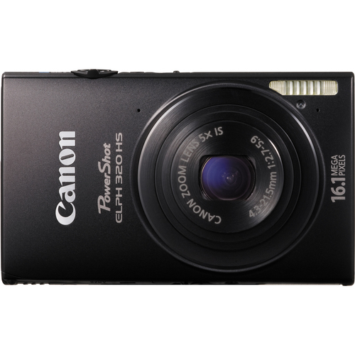 Canon PowerShot ELPH 320 HS Digital Camera (Black)