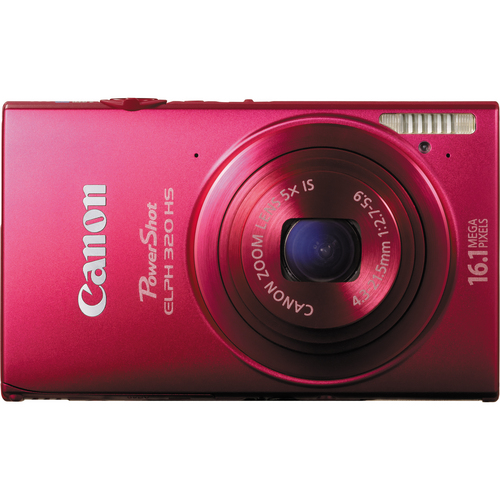 Canon PowerShot ELPH 320 HS Digital Camera (Red)