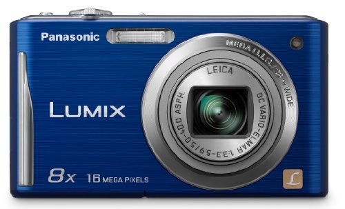 Panasonic Lumix DMC-FH25K 16.1MP Digital Camera, Wide Leica DC VARIO-ELMAR Zoom Lens - Blue