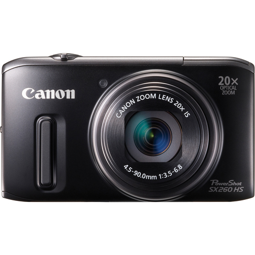 Canon PowerShot SX260 HS Digital Camera (Black)