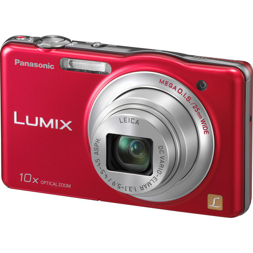 Panasonic LUMIX DMC-SZ1 Digital Camera (Red)