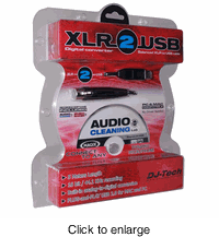 DJ-TECH XLR-2 - USB XLR to USB Cable with Recording Software