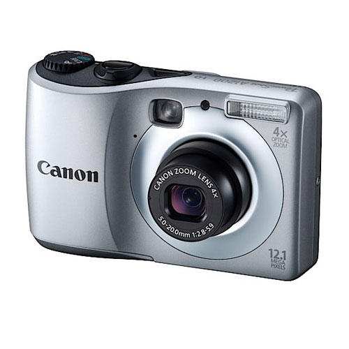 Canon PowerShot A1200 12.1 Megapixel Compact Camera - 4x Optical Zoom - Optical Viewfinder - Silver