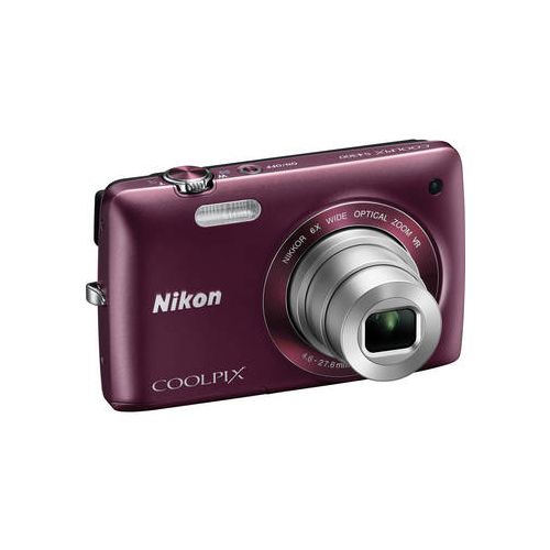 Nikon Coolpix S4300 16 Megapixel/6x Wide-Angle Zoom/720p HD (Plum)